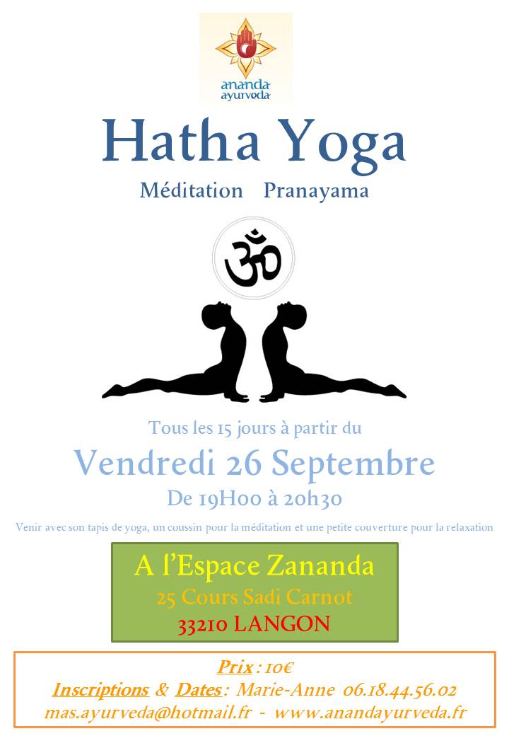 Hatha Yoga, Méditation & Pranayama